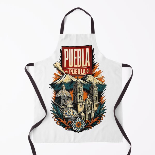 Item preview, Puebla, Mexico Vintage Travel Tourism Art designed and sold by TravelersGems.