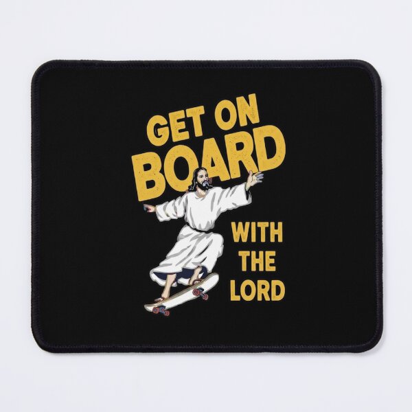 Item preview, Get On Board With The Lord - Skateboarding Jesus Retro Meme designed and sold by haitrieuic96.