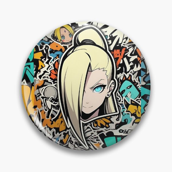 Item preview, Ino | Blonde Anime Girl Graffiti | Urban Sticker Collage Digital Art designed and sold by Dyan4.