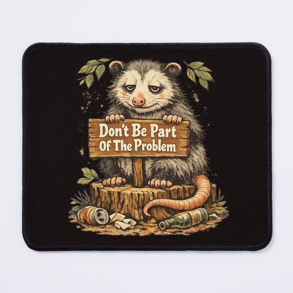 Item preview, Don't Be Part Of The Problem Possum designed and sold by FrameFlow.