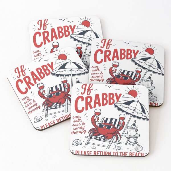Item preview, If Crabby Please Return to the Beach Funny Crab Wine Vacation designed and sold by haitrieuic96.