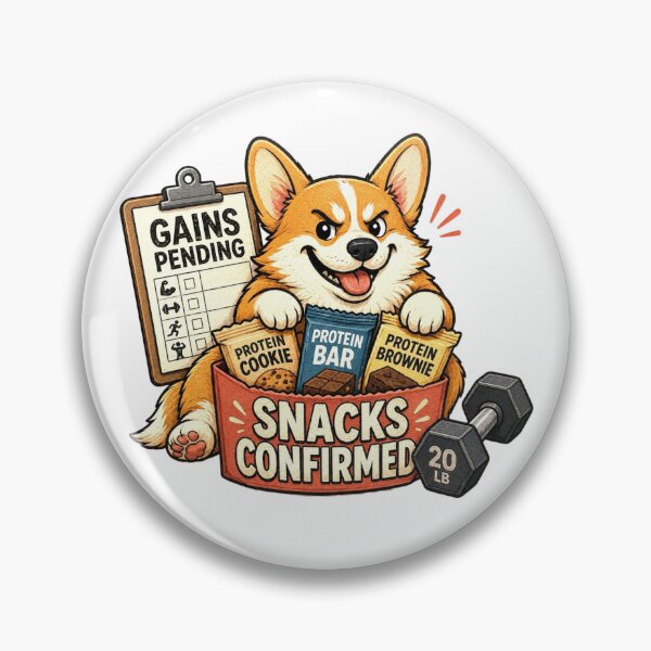 Item preview, Funny Corgi Protein Snack Gym Workout Gift designed and sold by Gentlestate.