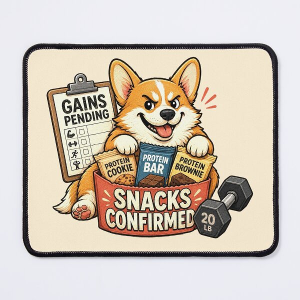 Item preview, Funny Corgi Protein Snack Gym Workout Gift designed and sold by Gentlestate.