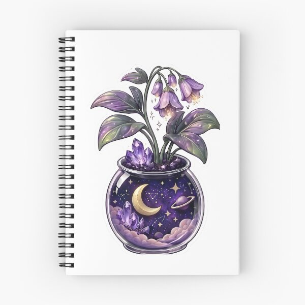 Item preview, Lunar Bloom and Crystal Galaxy Bowl designed and sold by STICK-KAY things Co..