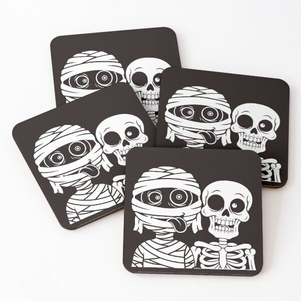 Item preview, Halloween Mummy and Skeleton Friends designed and sold by ArtPer-design.