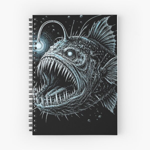 Item preview, Deep Sea Anglerfish Bioluminescent Glow Art designed and sold by will freed18.