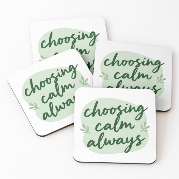 Item preview, Choosing Calm Always – Spiritual Self Care Typography designed and sold by CosmicQuietStudio.