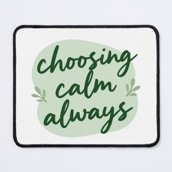 Item preview, Choosing Calm Always – Spiritual Self Care Typography designed and sold by CosmicQuietLab.