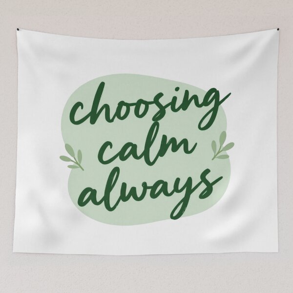 Item preview, Choosing Calm Always – Spiritual Self Care Typography designed and sold by CosmicQuietLab.