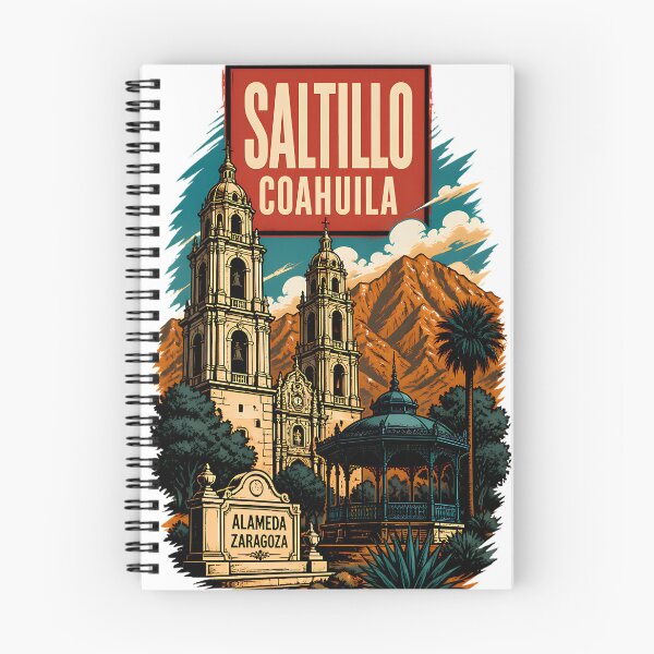 Item preview, Saltillo Coahuila, Mexico Vintage Travel Tourism Art designed and sold by TravelersGems.