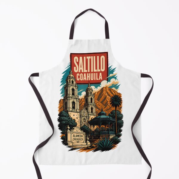 Item preview, Saltillo Coahuila, Mexico Vintage Travel Tourism Art designed and sold by TravelersGems.