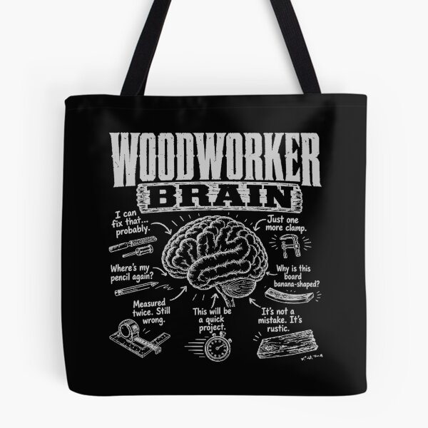 Item preview, Woodworker Brain Funny Woodworking Anatomy for Carpenters and Makers designed and sold by 365CarMods Official.