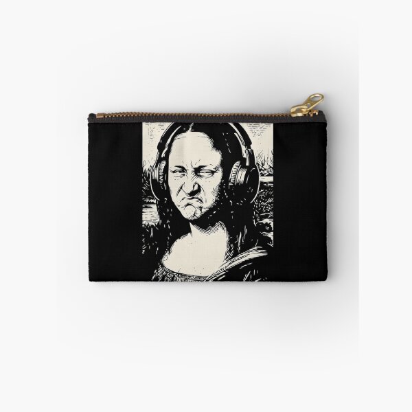 Item preview, Funny Mona Lisa Bass Face Headphones EDM Music Producer Parody designed and sold by haitrieuic96.