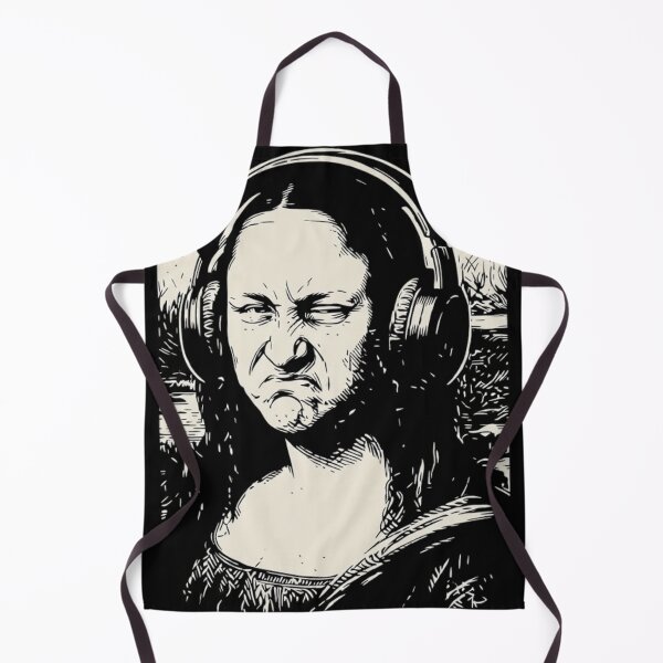 Item preview, Funny Mona Lisa Bass Face Headphones EDM Music Producer Parody designed and sold by haitrieuic96.