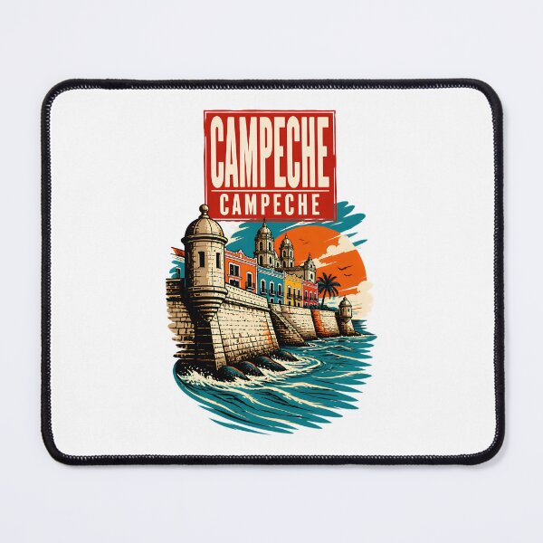 Item preview, Campeche, Mexico Vintage Travel Tourism Art designed and sold by TravelersGems.