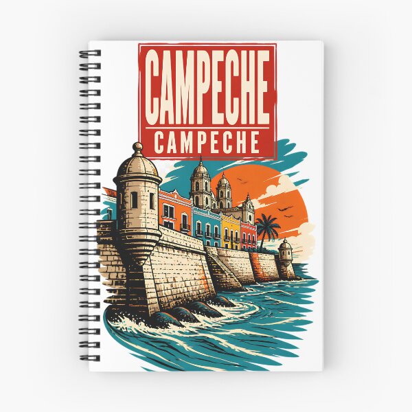 Item preview, Campeche, Mexico Vintage Travel Tourism Art designed and sold by TravelersGems.
