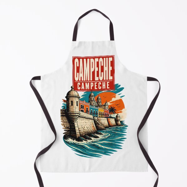 Item preview, Campeche, Mexico Vintage Travel Tourism Art designed and sold by TravelersGems.