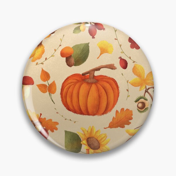 Item preview, Autumn pumpkin pattern designed and sold by natinart.