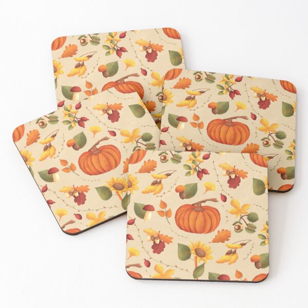 Item preview, Autumn pumpkin pattern designed and sold by natinart.