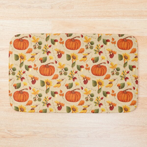 Item preview, Autumn pumpkin pattern designed and sold by natinart.