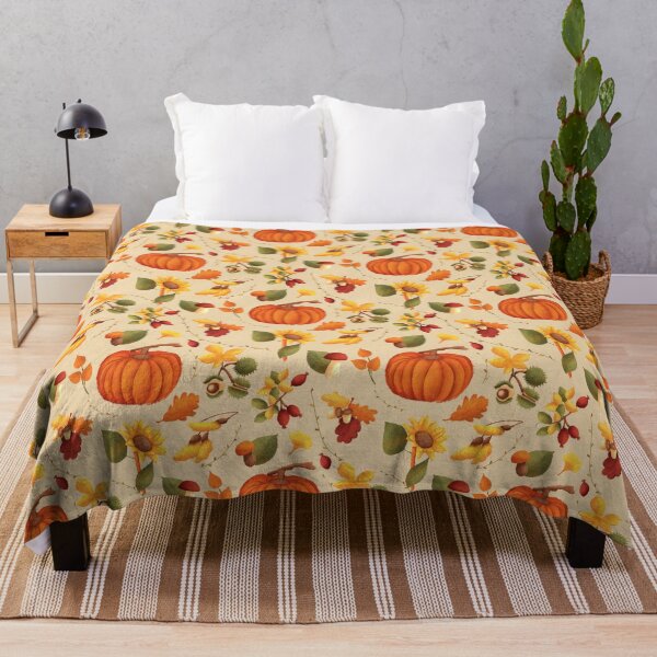 Item preview, Autumn pumpkin pattern designed and sold by natinart.