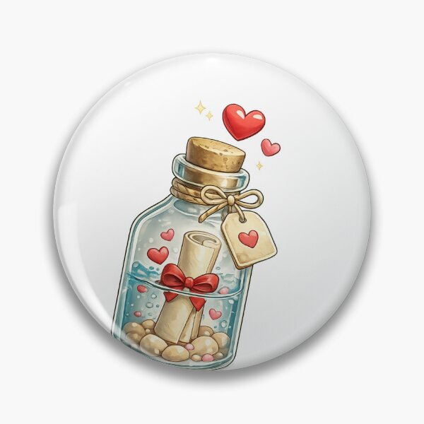 Item preview, Love Message in a Bottle Sticker | Romantic Valentine Bottle | Kawaii Love Letter | Transparent PNG designed and sold by Ishratparween11.