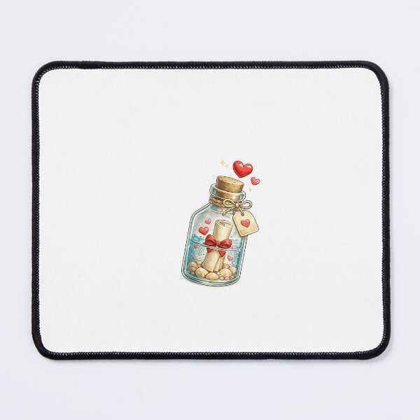 Item preview, Love Message in a Bottle Sticker | Romantic Valentine Bottle | Kawaii Love Letter | Transparent PNG designed and sold by Ishratparween11.