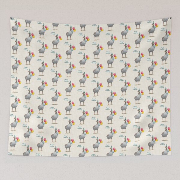 Item preview, Party Goose with Balloons and Party Hat Illustration, Happy Birthday designed and sold by JoyfulWhimsy.