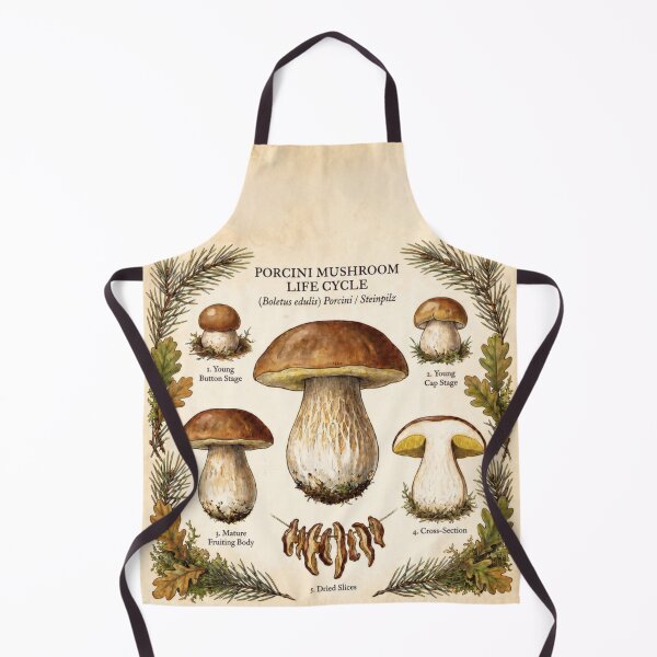 Item preview, Porcini Boletus Edulis Life Cycle Illustration designed and sold by IdeaSmith.