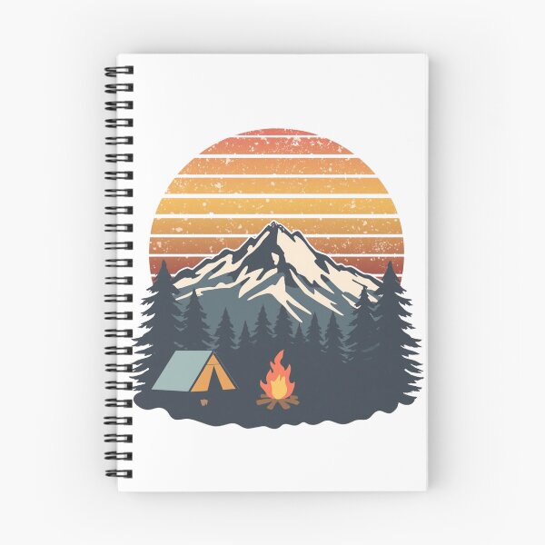 Item preview, Retro Mountain Camping Scene designed and sold by redblink store.