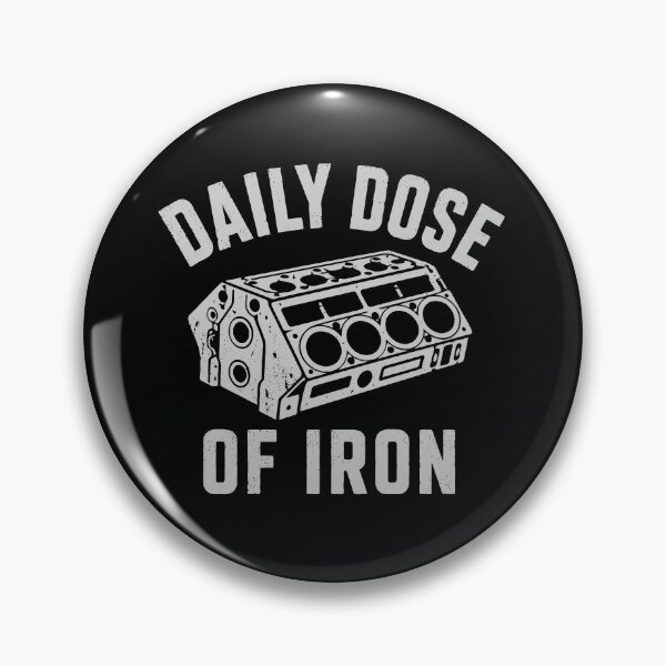 Item preview, Daily Dose of Iron Vintage V8 Engine Block for Car Guys and Mechanics designed and sold by 365CarMods Official.