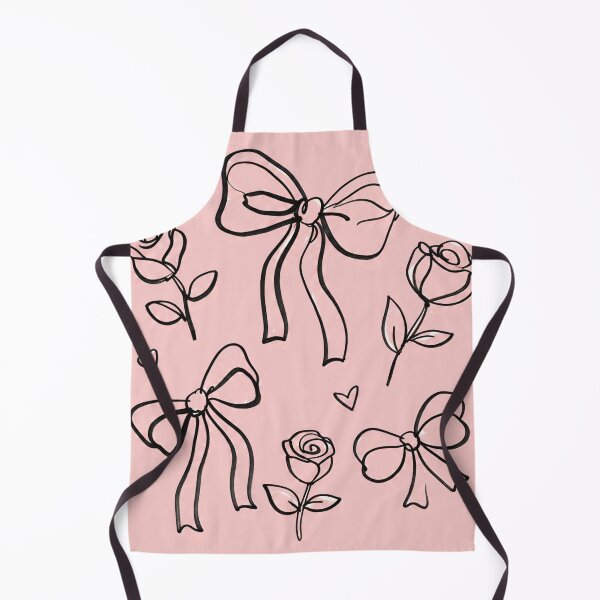 Item preview, Elegant Coquette Bows and Roses Pattern - Minimalist Black Ink Line Art designed and sold by ranivibes008.