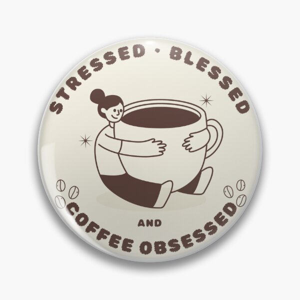 Item preview, Stressed blessed and coffee obsessed  designed and sold by RommieDoodle.