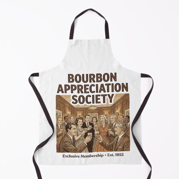 Item preview, Bourbon Appreciation Society | Retro 1950s Whiskey Illustration Tee designed and sold by Anastasiia Yurevych.