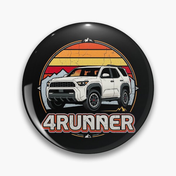 Item preview, Retro Sunset Style 6th Gen 4Runner Overlanding Camping [Black Shirt Only] designed and sold by Off-Road-Zone.