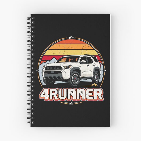 Item preview, Retro Sunset Style 6th Gen 4Runner Overlanding Camping [Black Shirt Only] designed and sold by Off-Road-Zone.