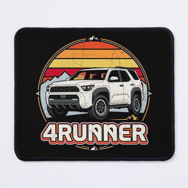 Item preview, Retro Sunset Style 6th Gen 4Runner Overlanding Camping [Black Shirt Only] designed and sold by Off-Road-Zone.