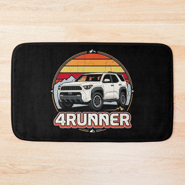 Item preview, Retro Sunset Style 6th Gen 4Runner Overlanding Camping [Black Shirt Only] designed and sold by Off-Road-Zone.