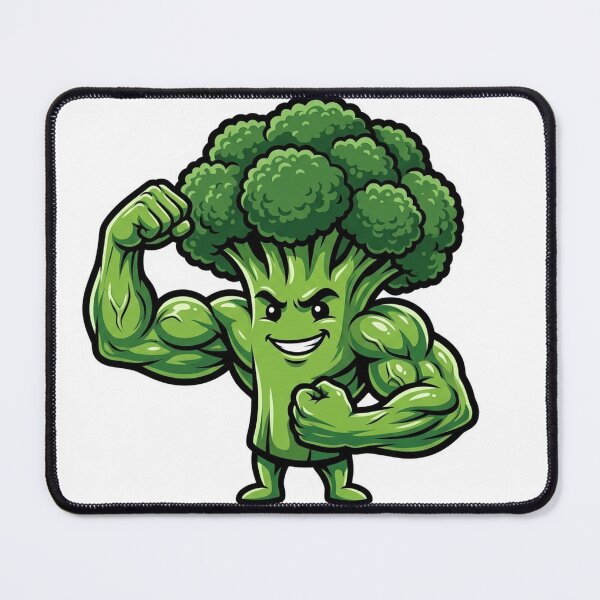 Item preview, Buff Broccoli Flexing Muscles designed and sold by YNAMREG.
