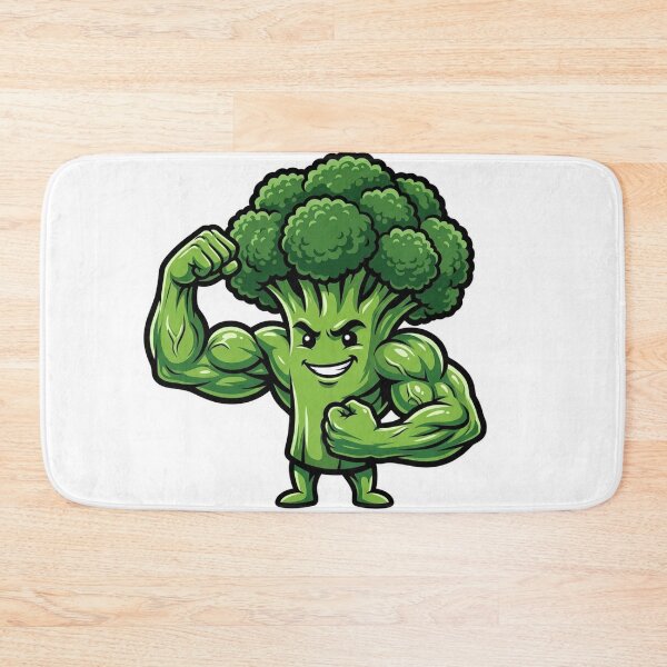 Item preview, Buff Broccoli Flexing Muscles designed and sold by YNAMREG.