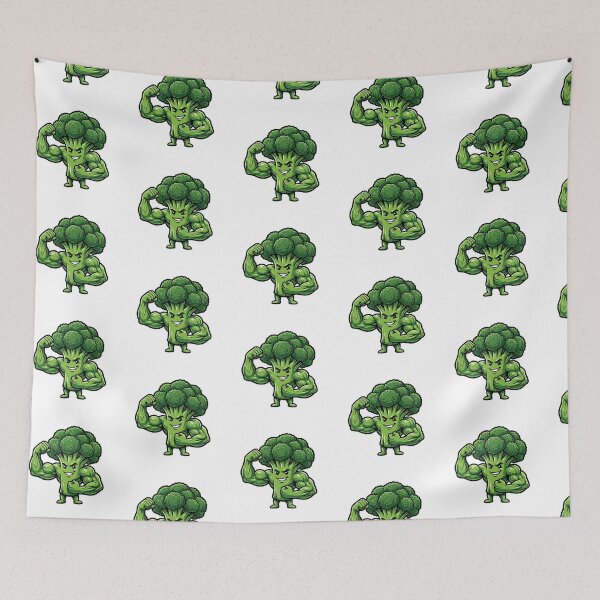 Item preview, Buff Broccoli Flexing Muscles designed and sold by YNAMREG.