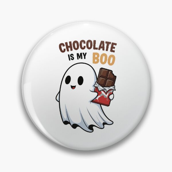 Item preview, Chocolate Is My Boo Cute Halloween Ghost designed and sold by Amir Faysal.
