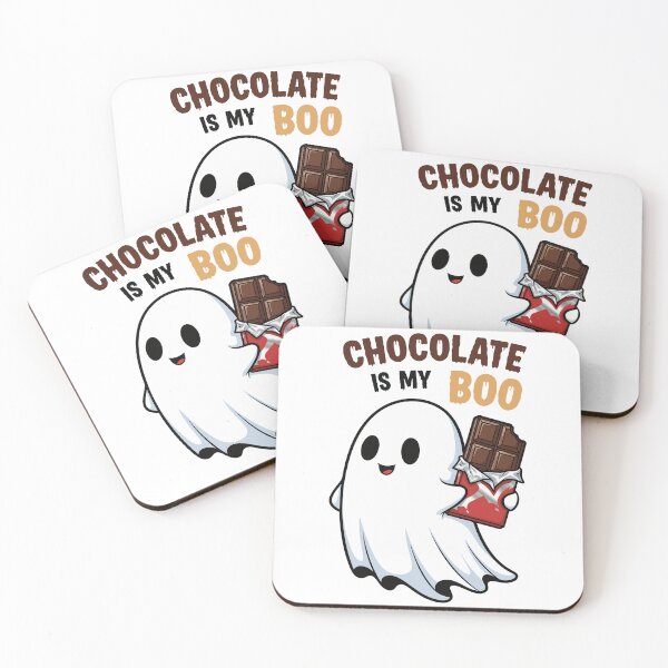 Item preview, Chocolate Is My Boo Cute Halloween Ghost designed and sold by Amir Faysal.