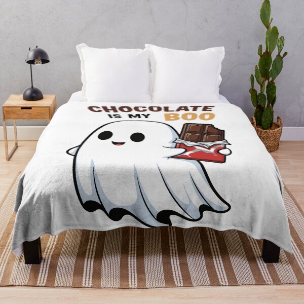 Item preview, Chocolate Is My Boo Cute Halloween Ghost designed and sold by Amir Faysal.