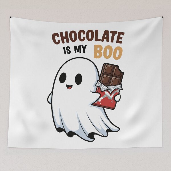 Item preview, Chocolate Is My Boo Cute Halloween Ghost designed and sold by Amir Faysal.