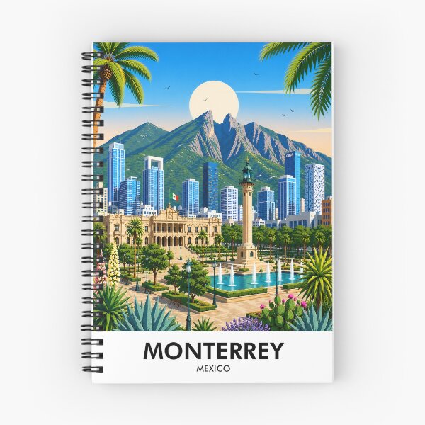 Item preview, Monterrey Retro Travel Print designed and sold by HomeLivingCo.