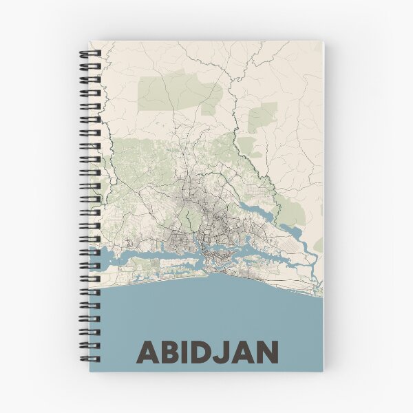 Item preview, Abidjan Map designed and sold by MapsNerd.