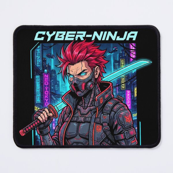 Item preview, Cyberpunk Ninja Boy Tokyo Sector 7 Anime Cyborg designed and sold by DigitalArtx-com.