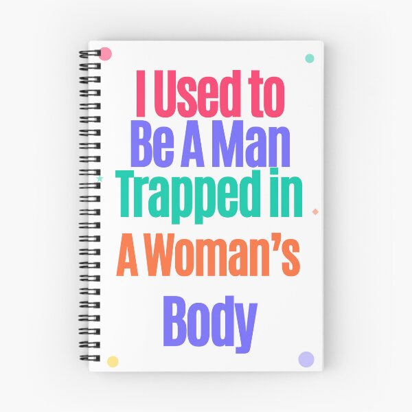 Item preview, I Used to Be a Man Trapped in a Woman’s Body – Bold Retro Humor Quote designed and sold by SimplyArtLab.