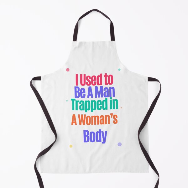 Item preview, I Used to Be a Man Trapped in a Woman’s Body – Bold Retro Humor Quote designed and sold by SimplyArtLab.